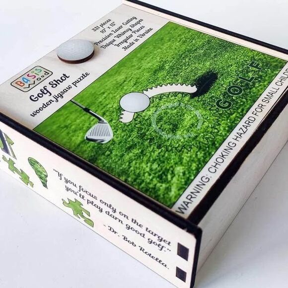 Wooden Jigsaw Puzzle for Adults - Golf Shot - 331 pcs - 10x15 inches - Picture 1 of 7